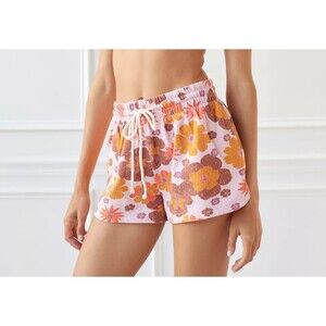 Out From Under Urban Outfitters Ellie Mid-Rise Sweatshorts Floral XS New 234123